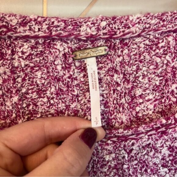 Free People Good Day Pullover Sweater Pink - Picture 5 of 9